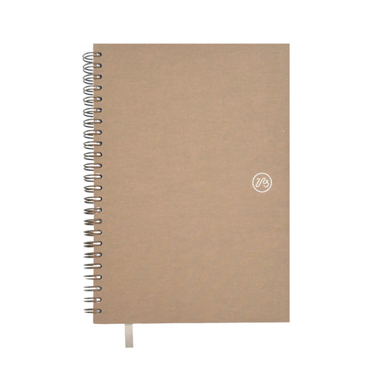 Wiro Bound Notebook - Mocha Brown