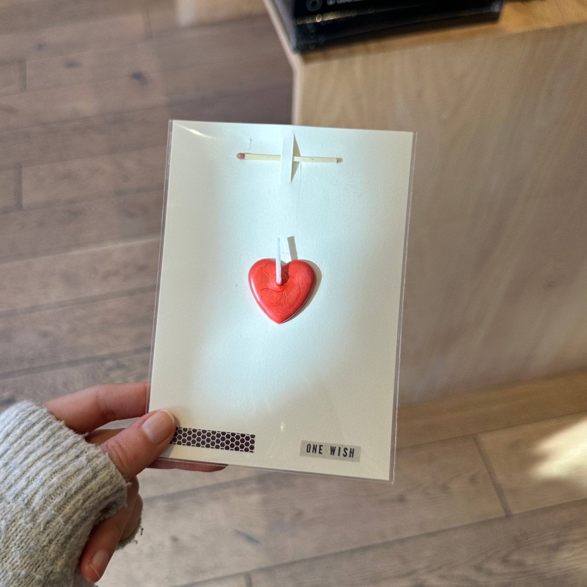 Bright Red Heart Card