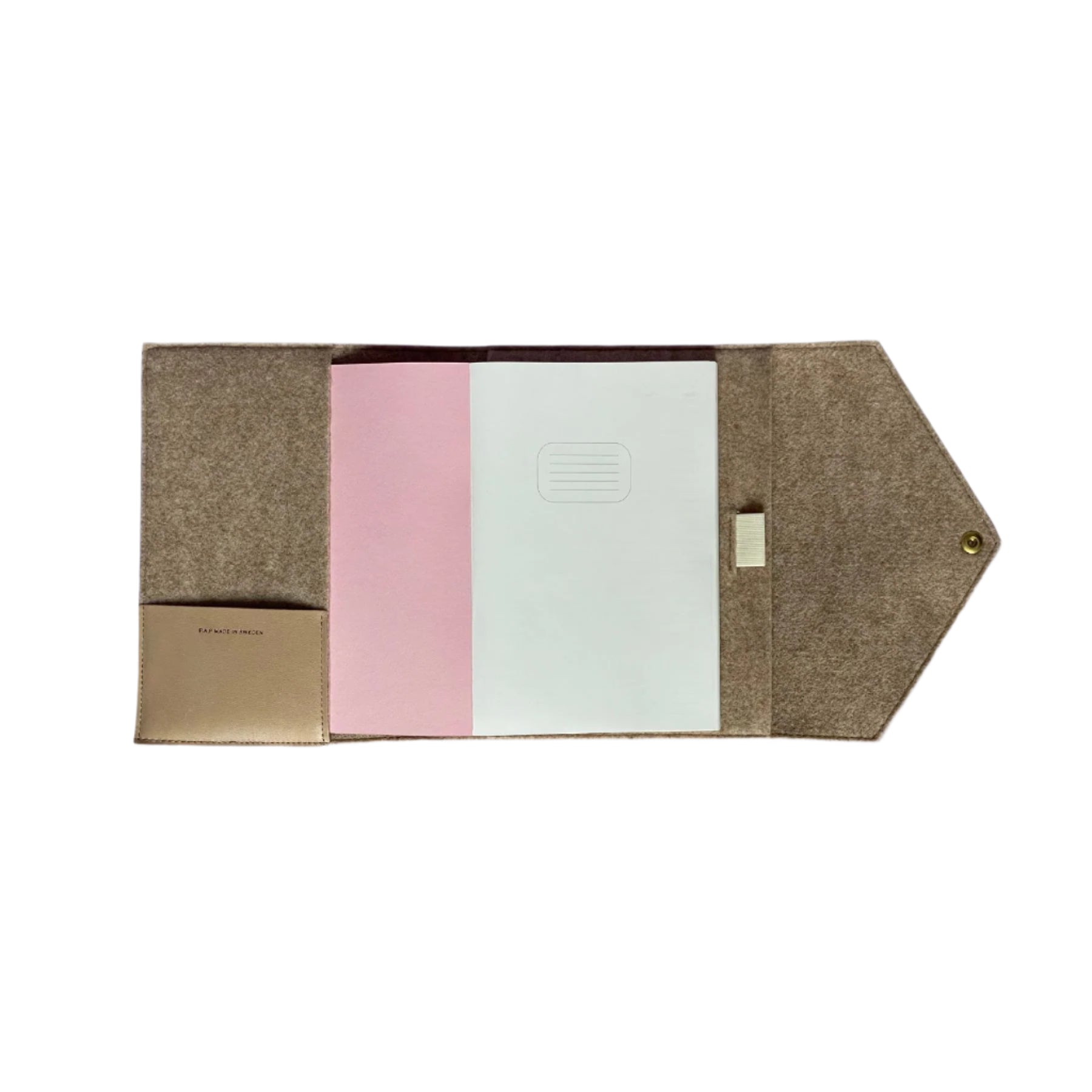 Woolen Notebook Case - Light Grey