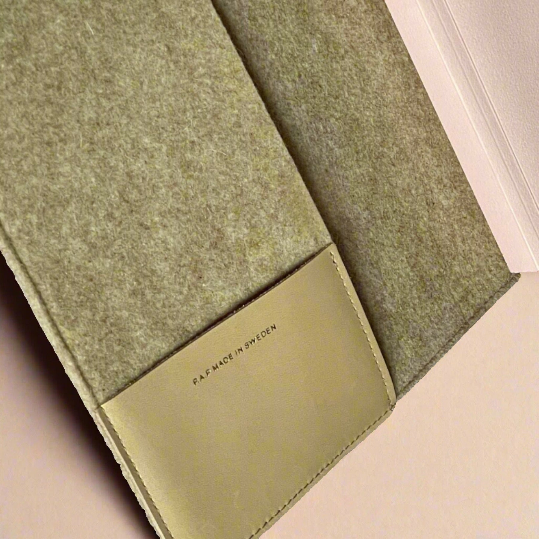 Woolen Notebook Case - Light Grey