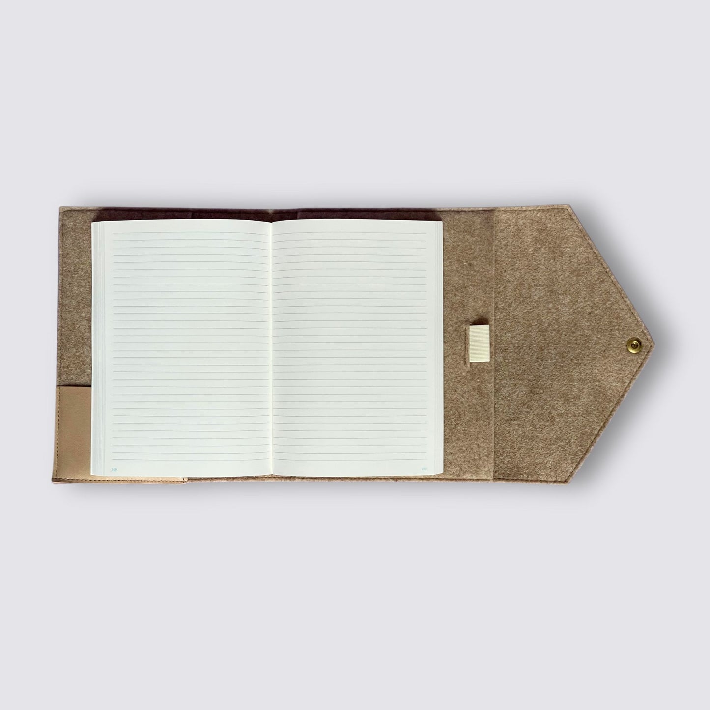 Woolen Notebook Case - Nougat