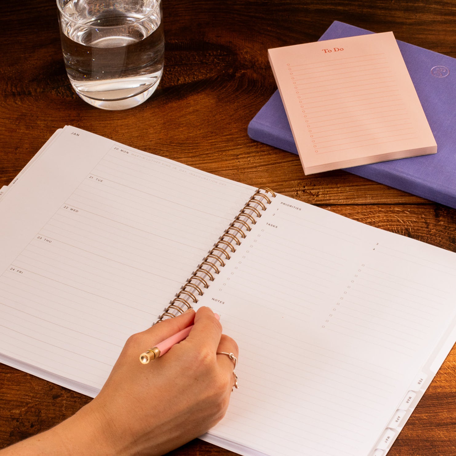 2024-2025 Academic Year Task Planner - Oxford Blue
