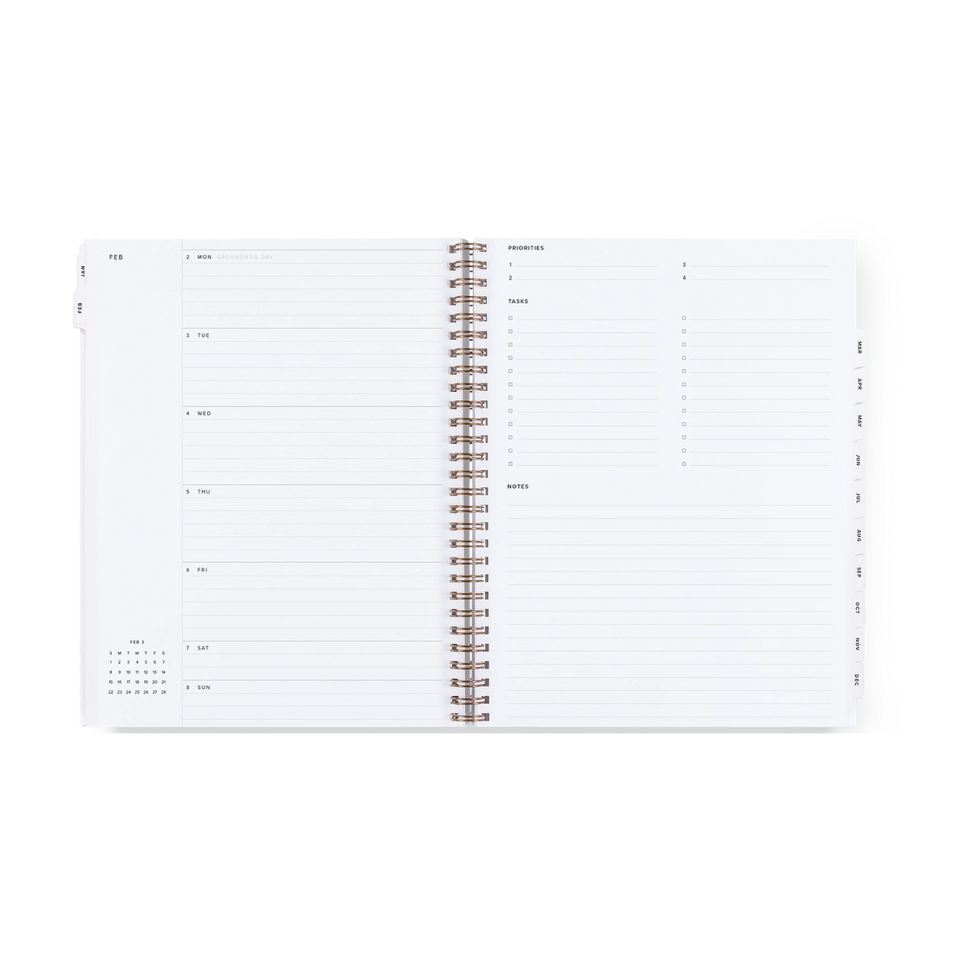 2026 Year Task Planner - Fern Green