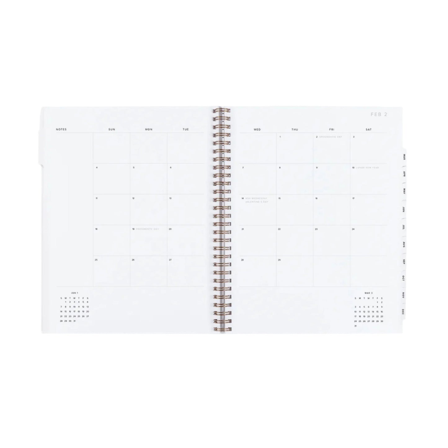 yearly dated Appointed planner