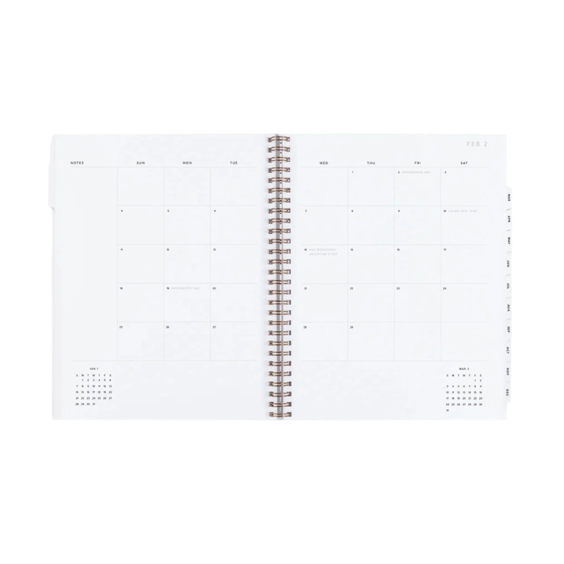 2025 Year Task Planner - Lavender Grey