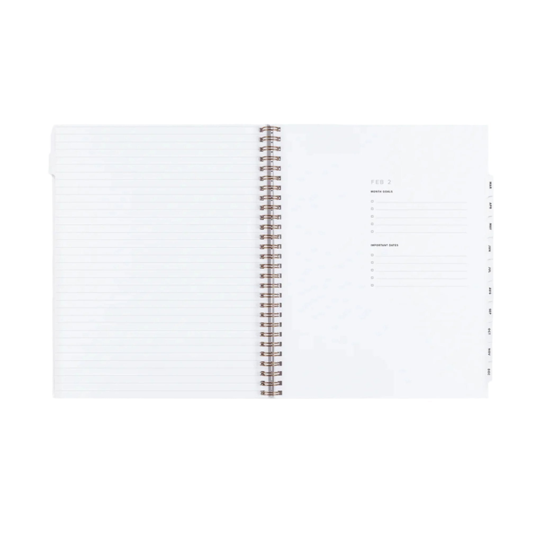 monthly dated diary 2025