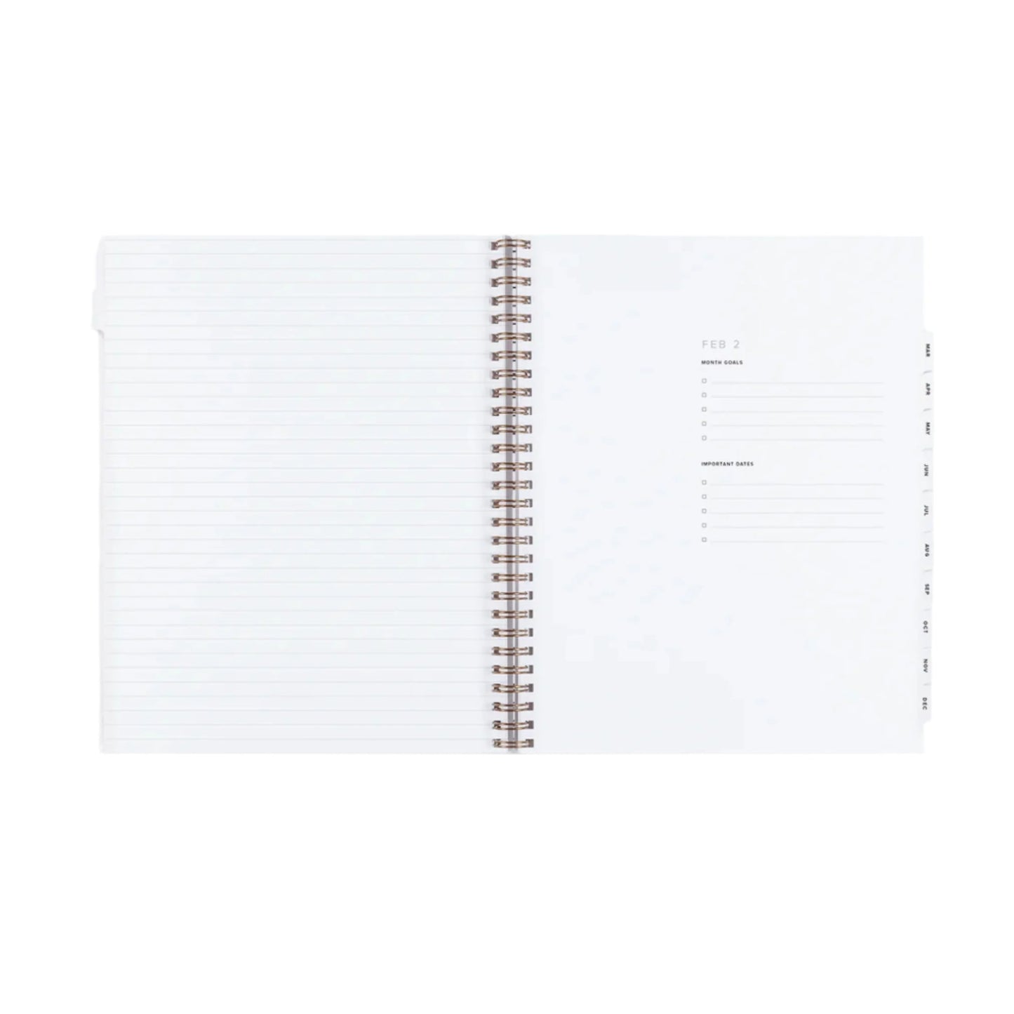 monthly dated diary 2025