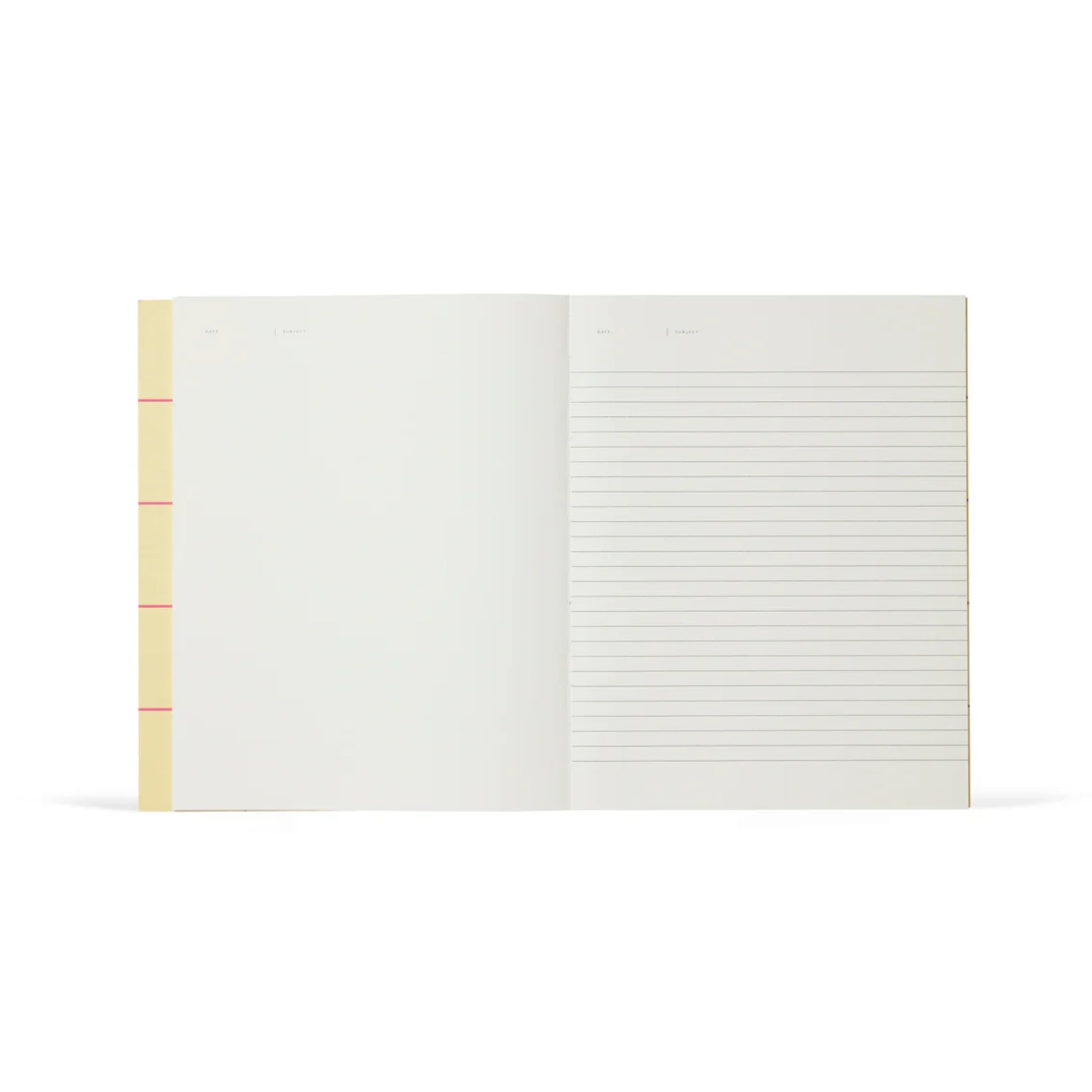 Uma Ruled Notebook - Large / Yellow Check