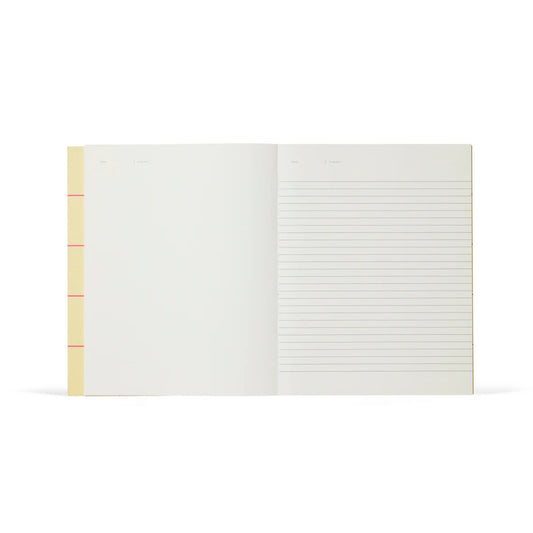Uma Ruled Notebook - Large / Yellow Check