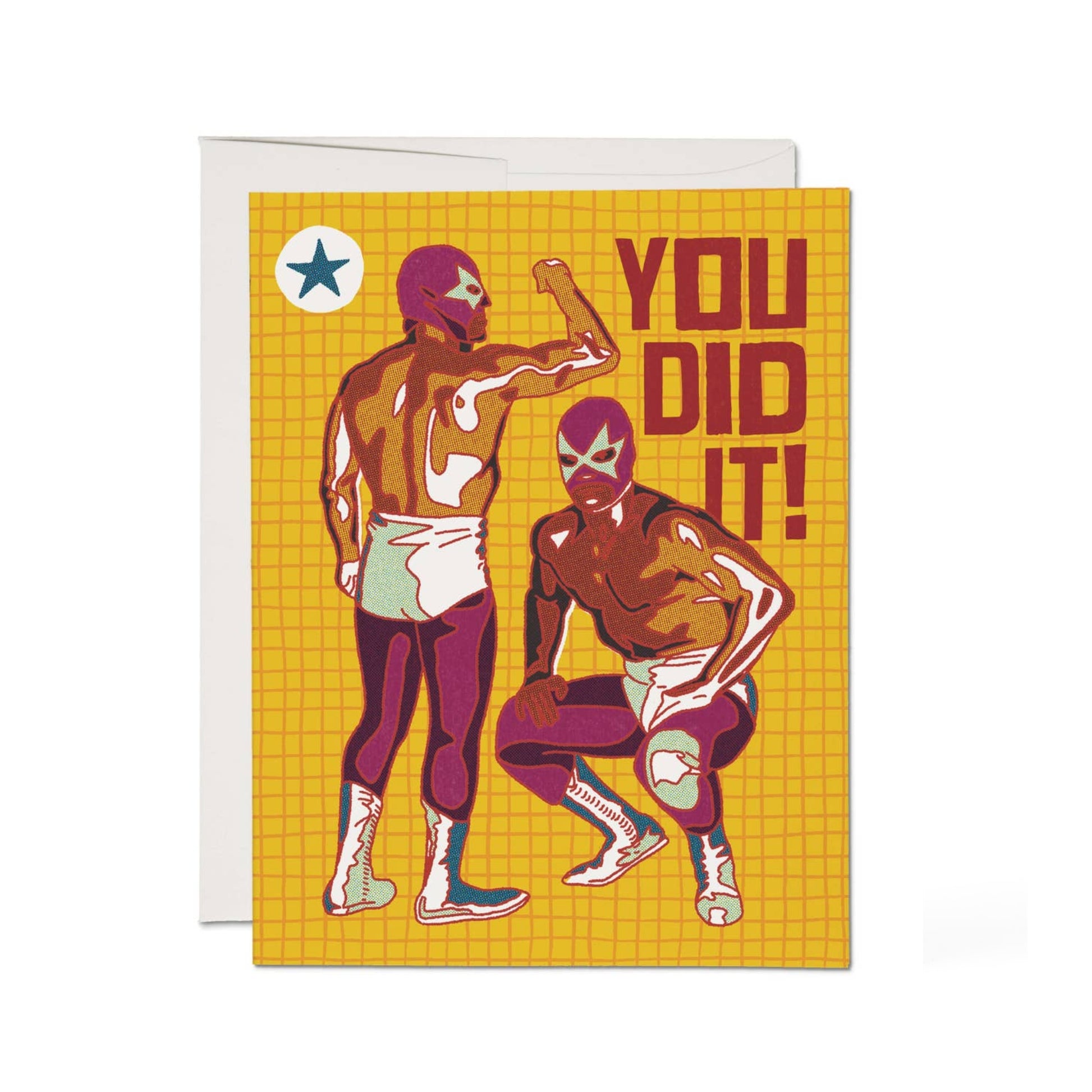 Luchador 'You Did it' Congrats Card