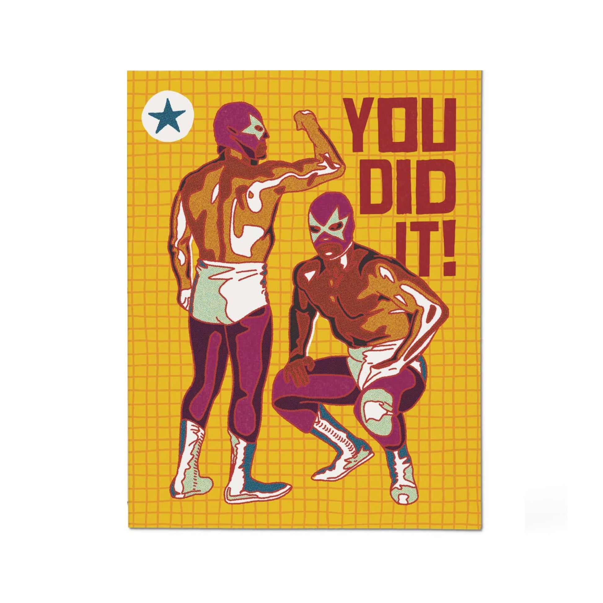 Luchador 'You Did it' Congrats Card