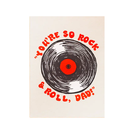 Rock and Roll Dad Card