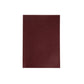 Burgundy pocket sized notebook on a white background