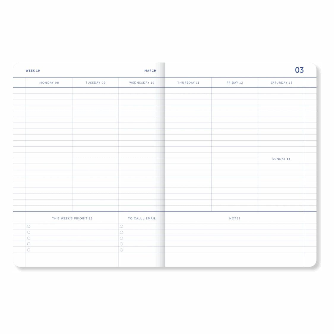 2026-2027 Academic Diary - A5 / Flow Pink