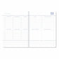Two pages of a planner with structured layout on a white background