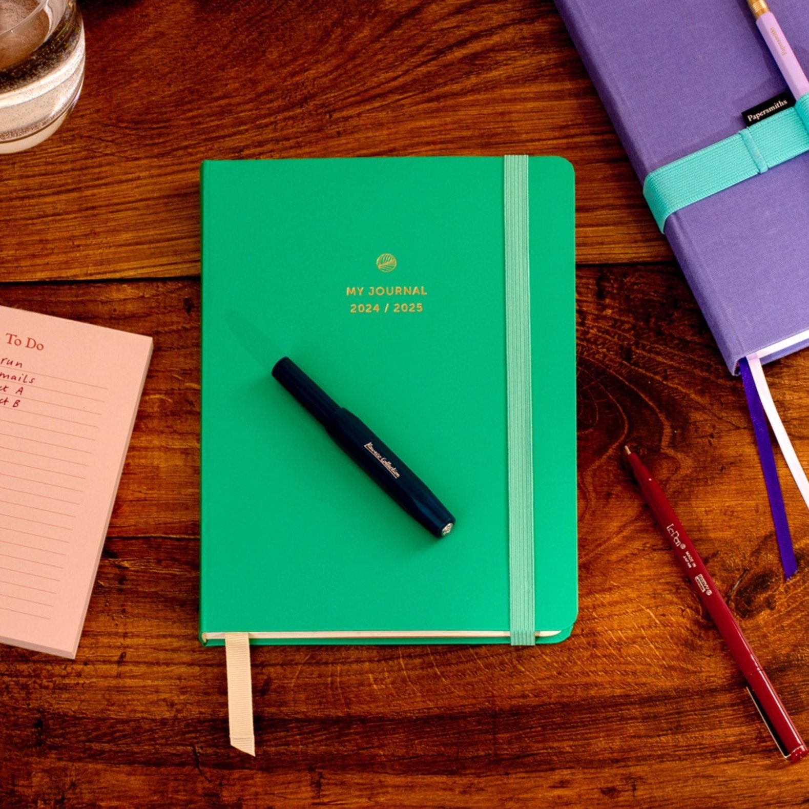2024-2025 Academic A5 Diary – 12 Months/ Emerald Green