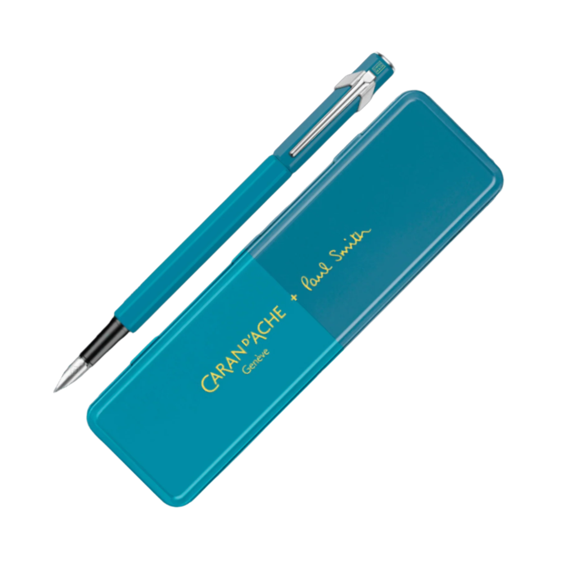 Paul Smith 849 Fountain Pen - Cyan Blue/Steel Blue