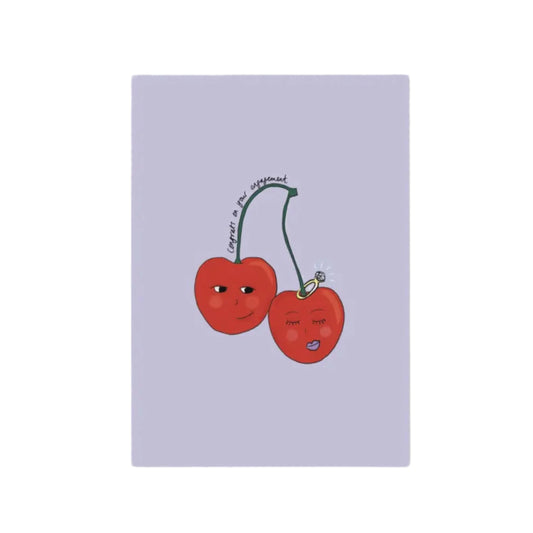 Cute Cherries Engagement Card