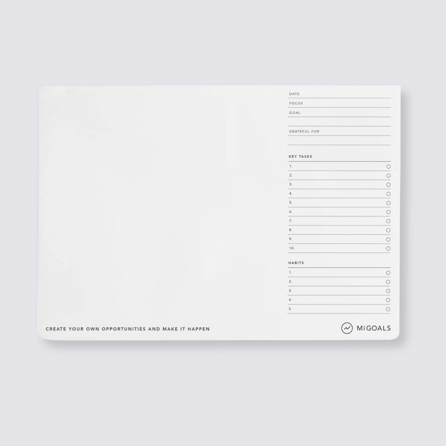creative desk planner pad