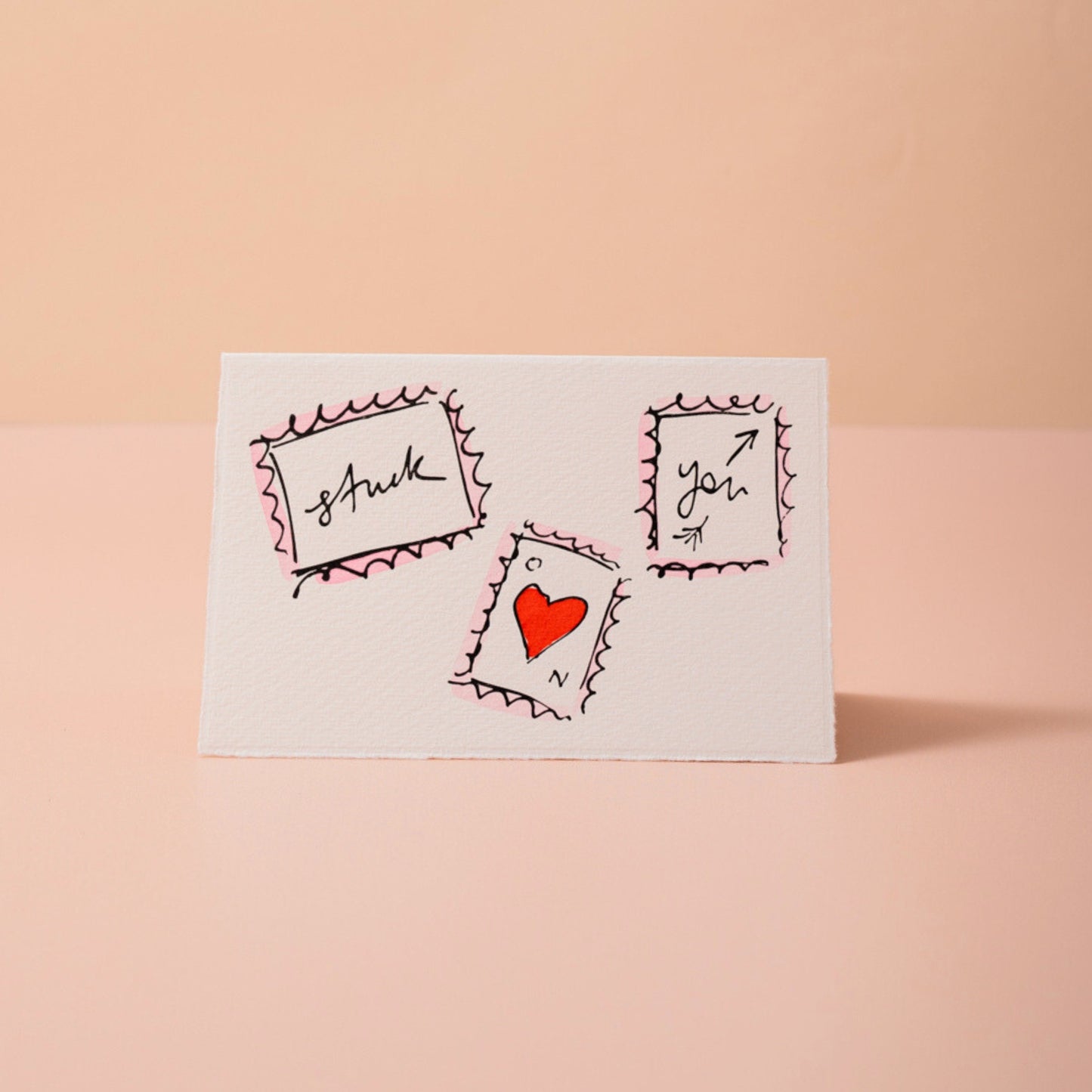 Stuck On You Valentine Card