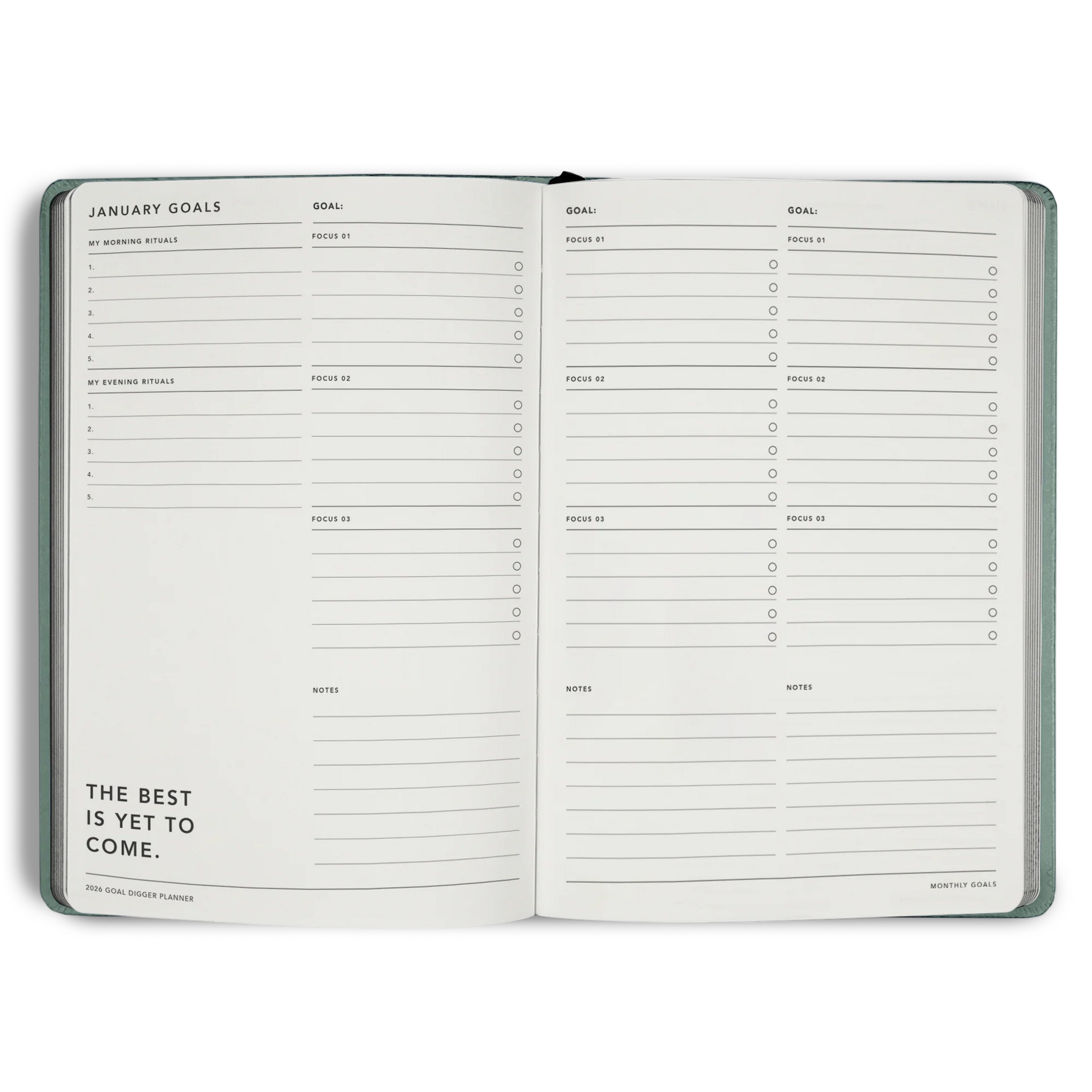 2026 Goal Digger Diary - Classic / Element Blue
