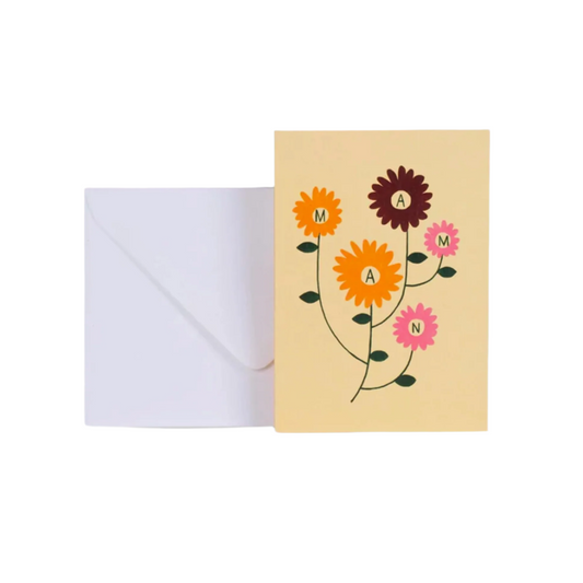 Floral Maman Card
