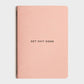 pale pink get shit done notebook