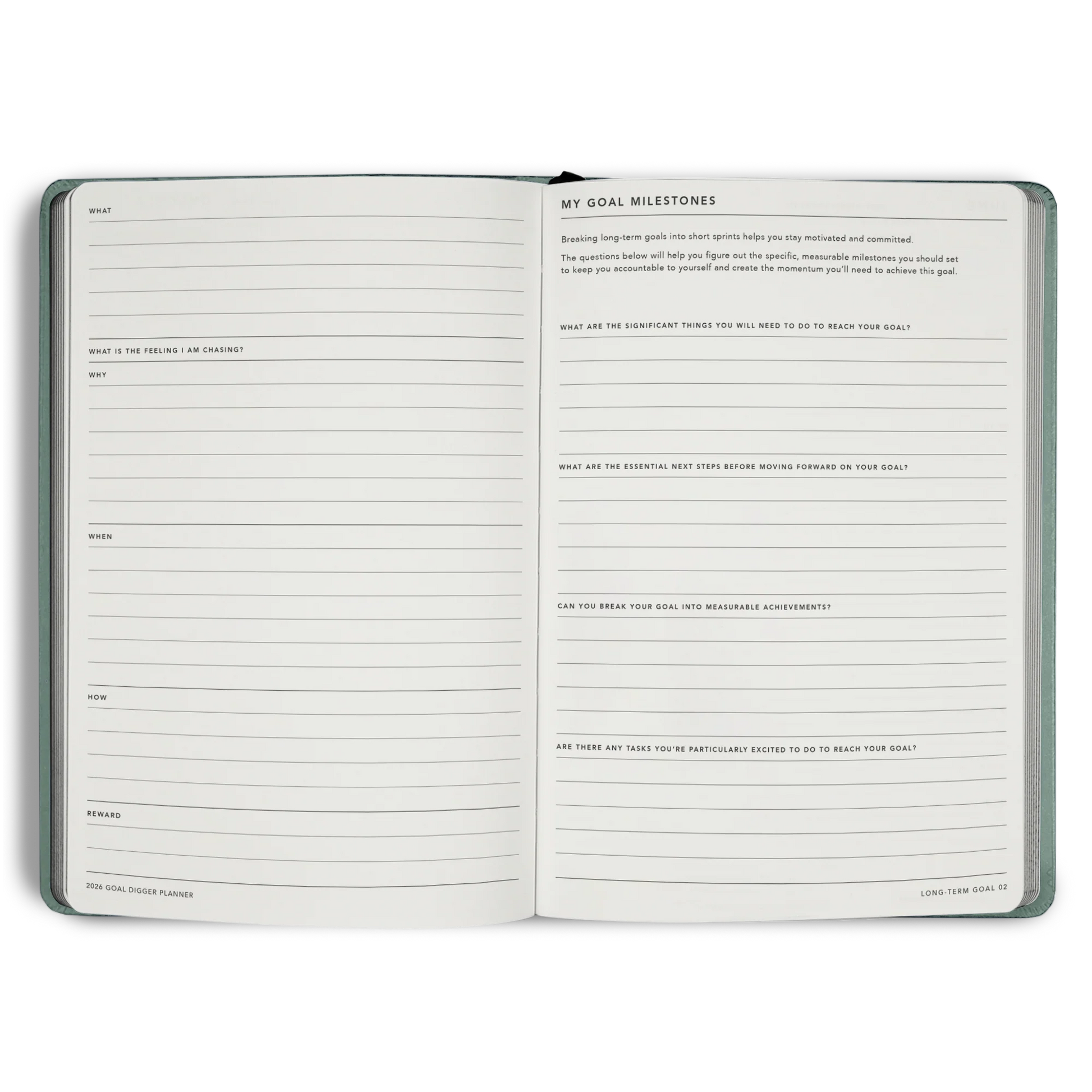 2026 Goal Digger Diary - Classic / Element Blue