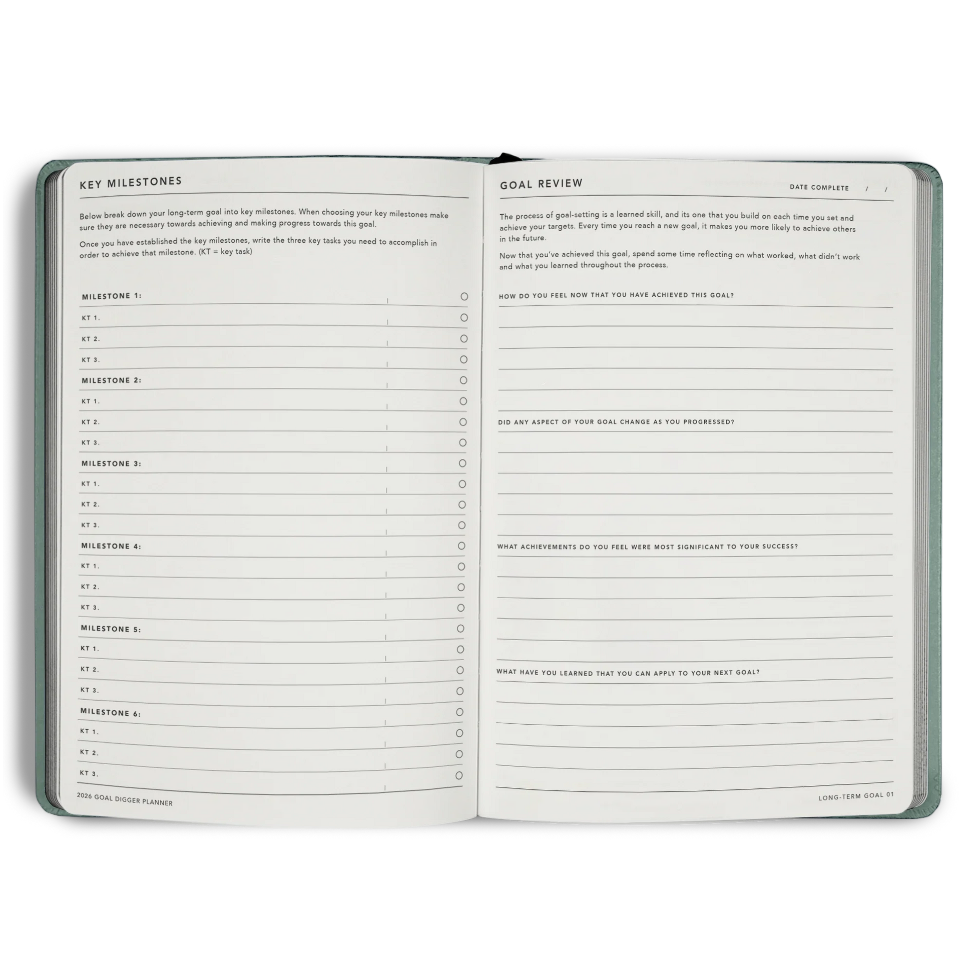 2026 Goal Digger Diary - Classic / Element Blue