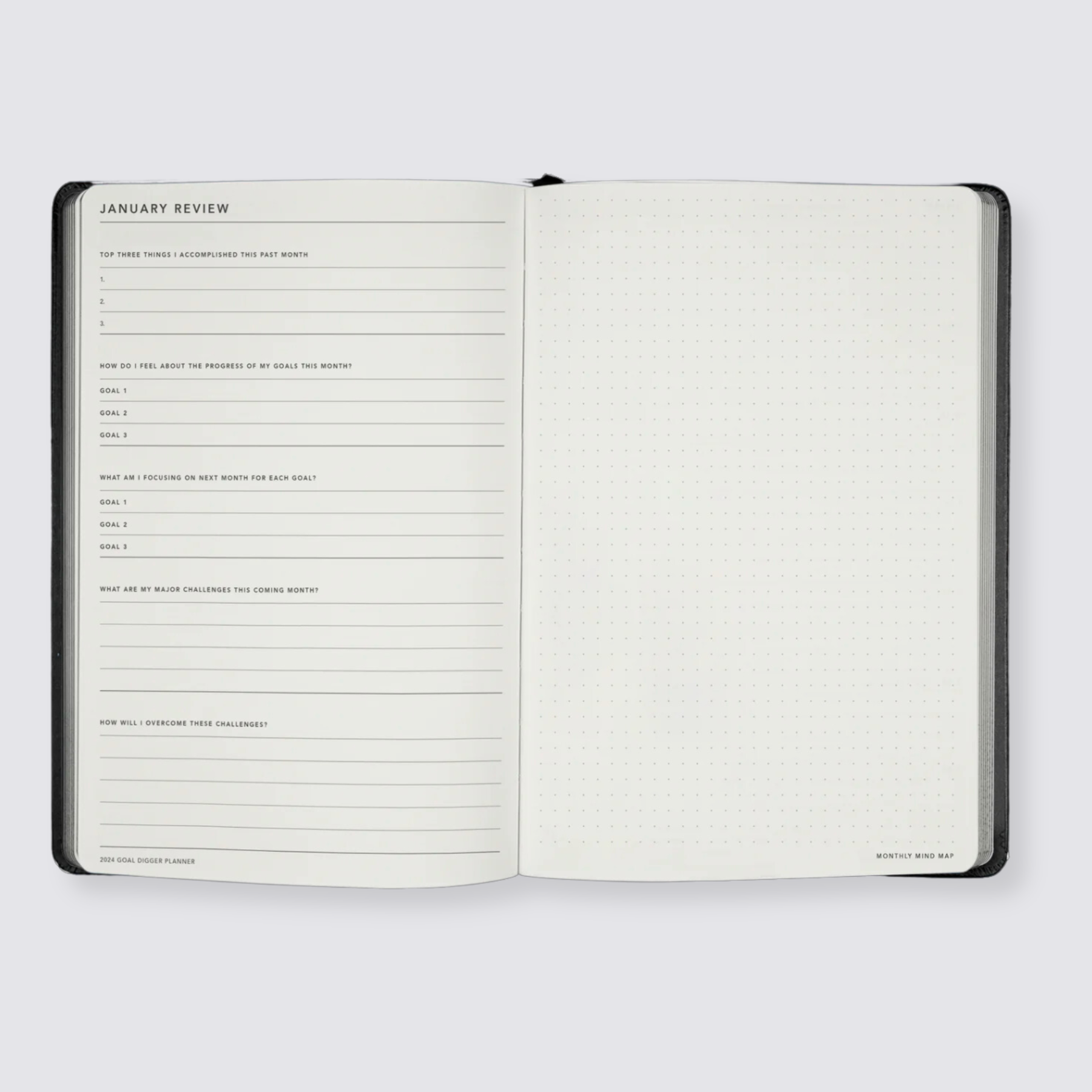 2024 Goal Digger Diary - Classic / Teal