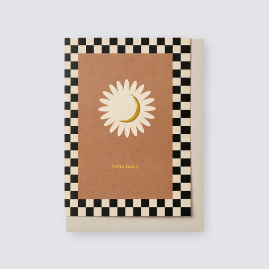 Hello Baby Moon Card