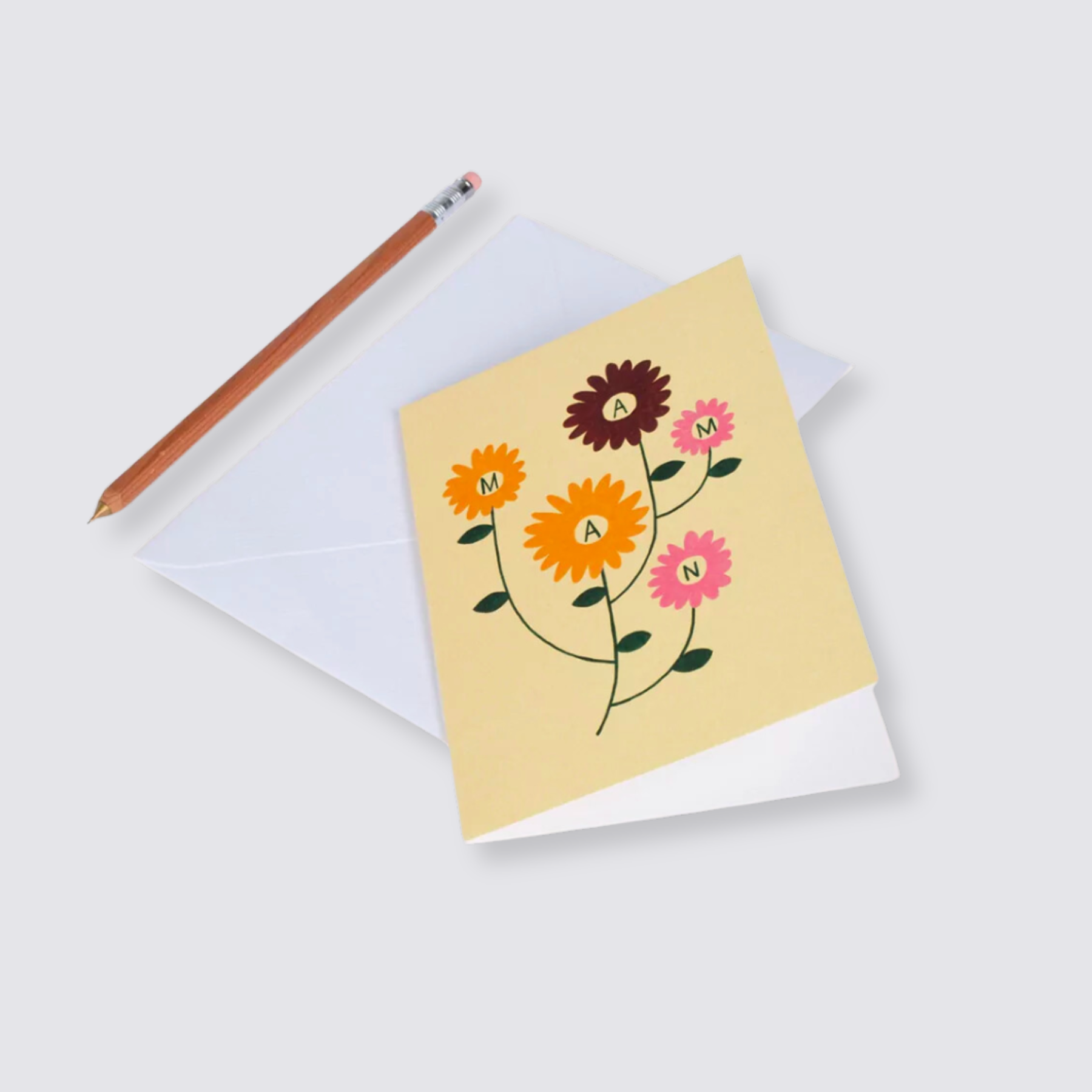 Floral Maman Card