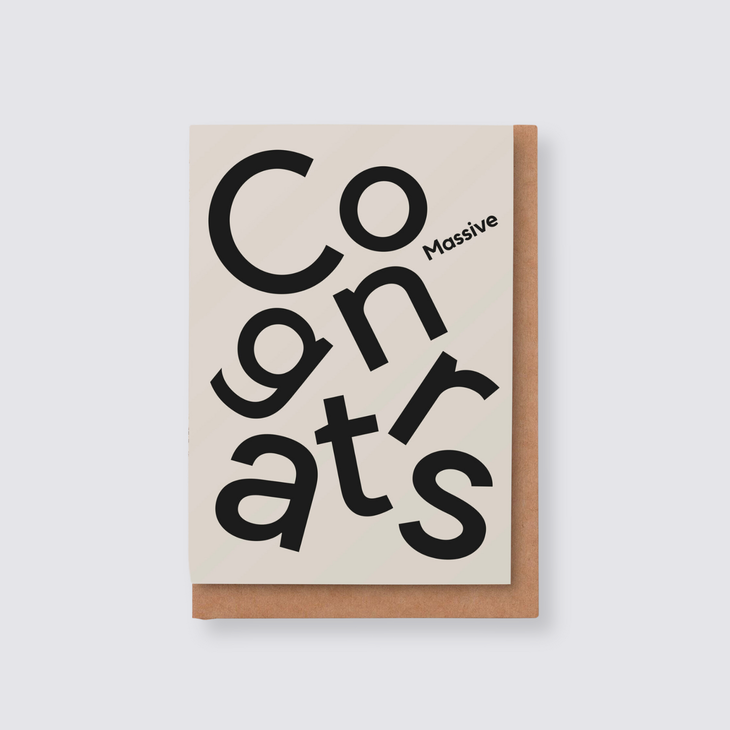Massive Congratulations card