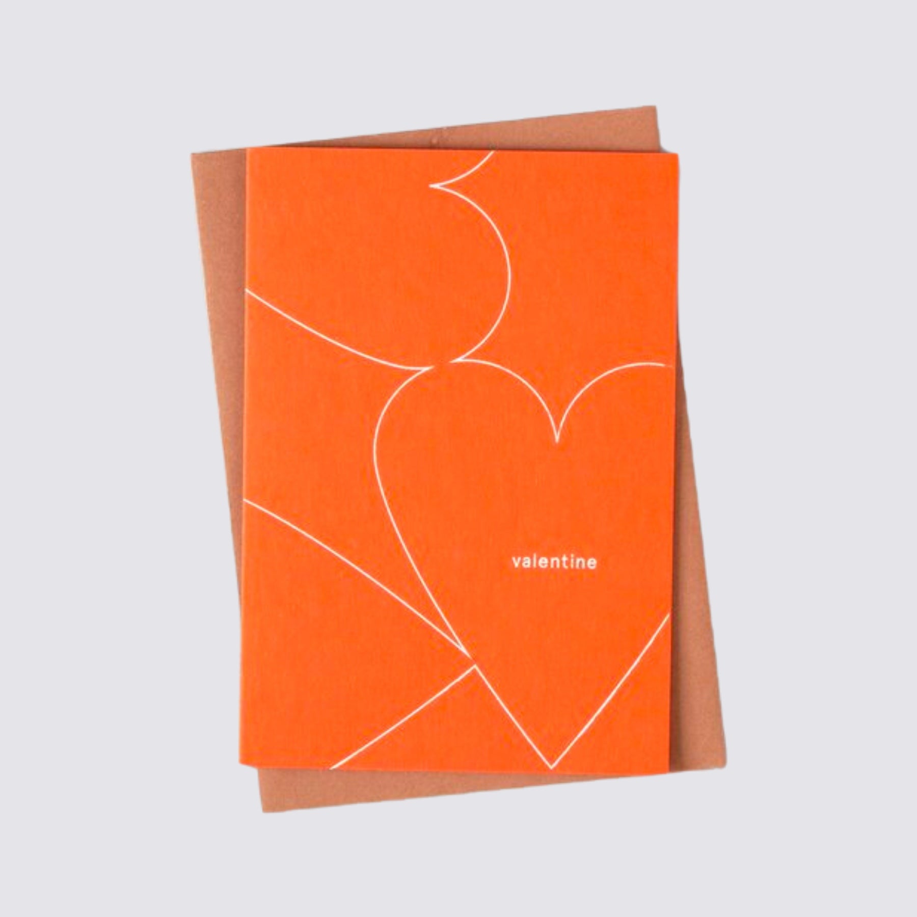 Valentine Motif White/ Red Card