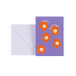 Birthday card with orange flowers
