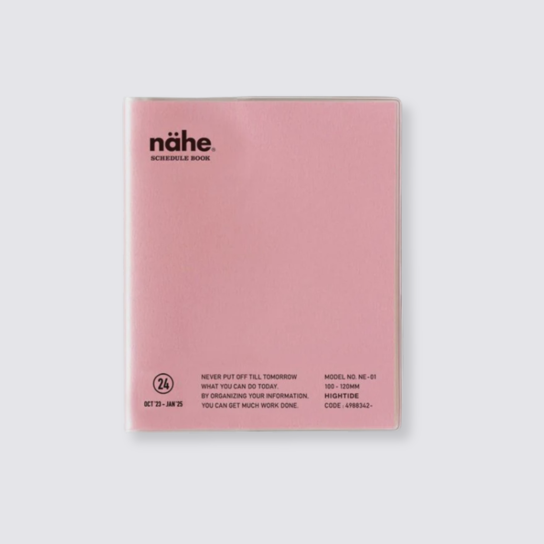 2024 Nahe Pocket Monthly Diary - Pink