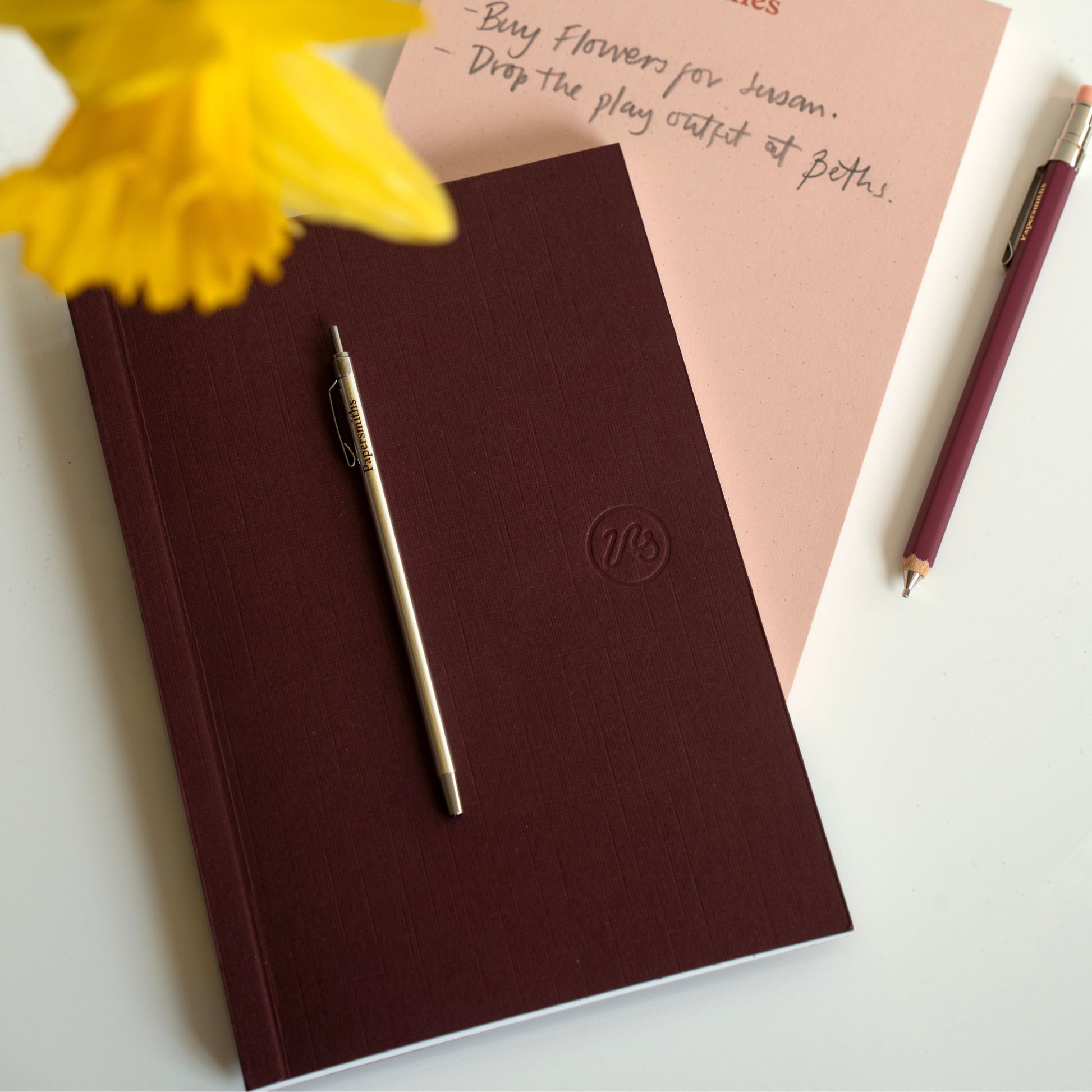 Pocket Notebook - Mulberry Red