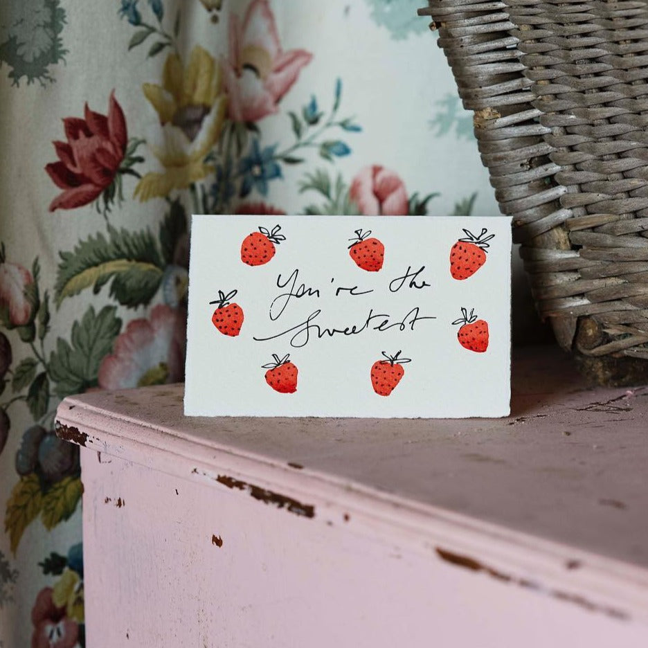 You're the Sweetest Strawberries Card