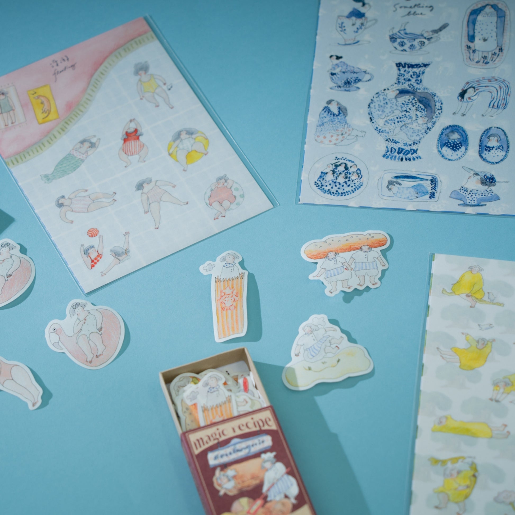 Sticker Sheet - Something Blue