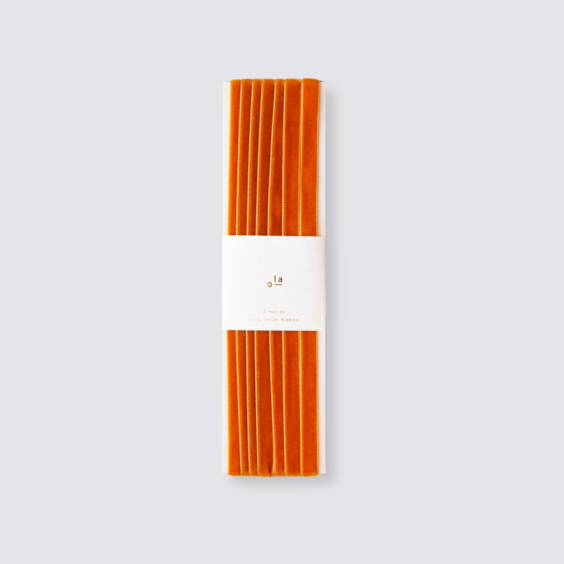Swiss Velvet Ribbon Reel - Ochre