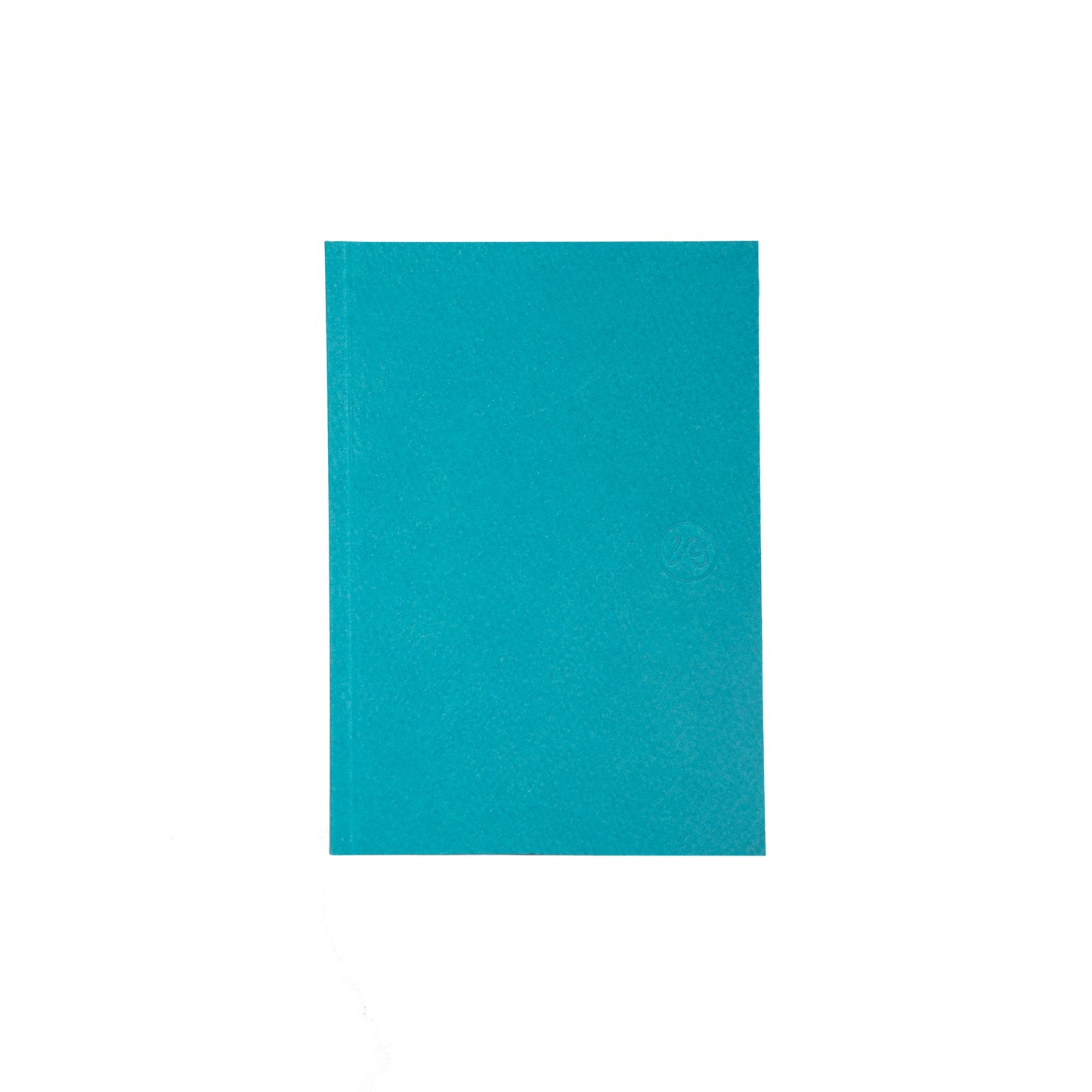 Blue notebook on a white background
