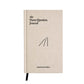 The Three Question Journal in Oat. A prompted for journal writing with a linen cover. 