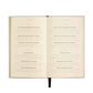 The Three Question Journal in Oat. A prompted for journal writing with a linen cover. 