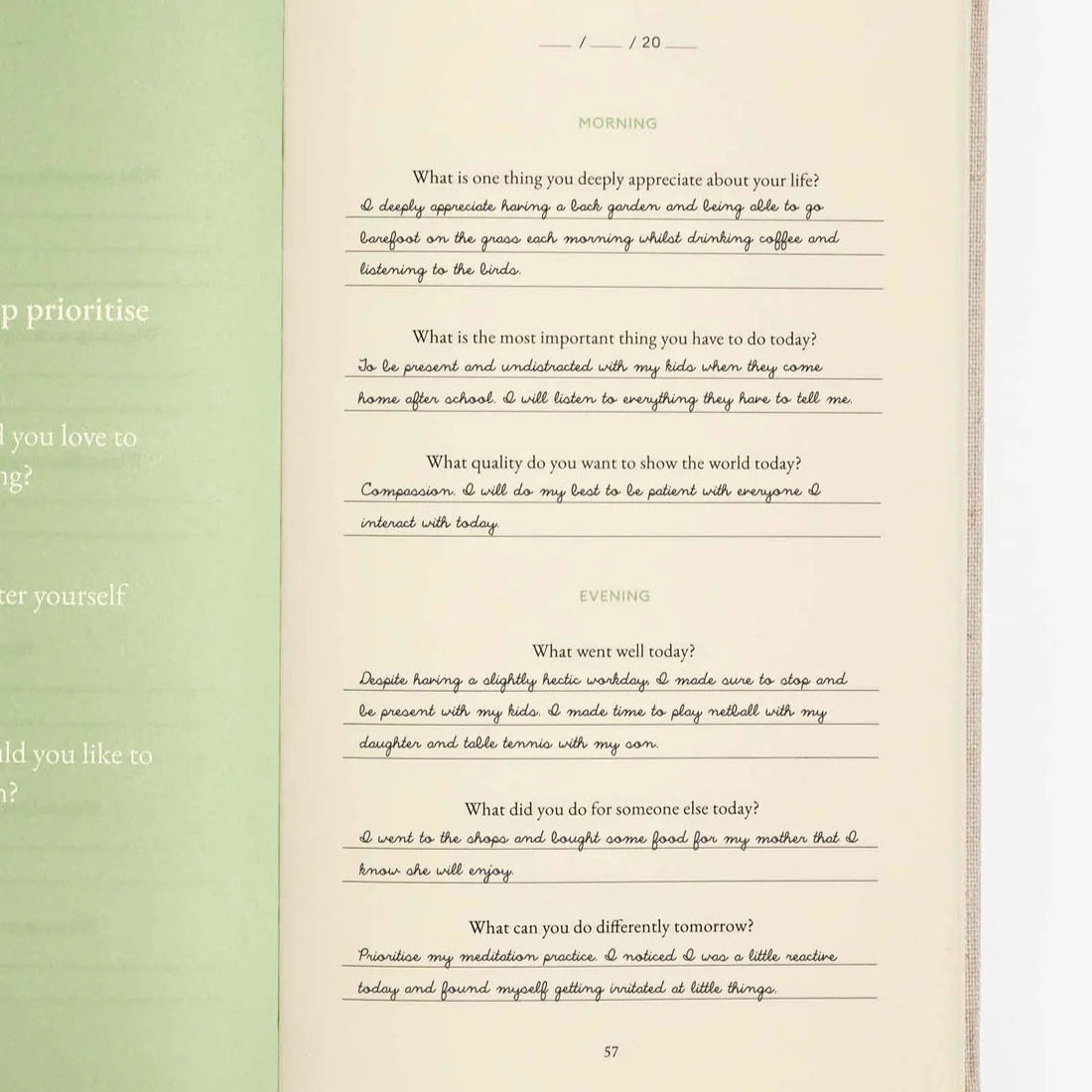 The Three Question Journal - Oat