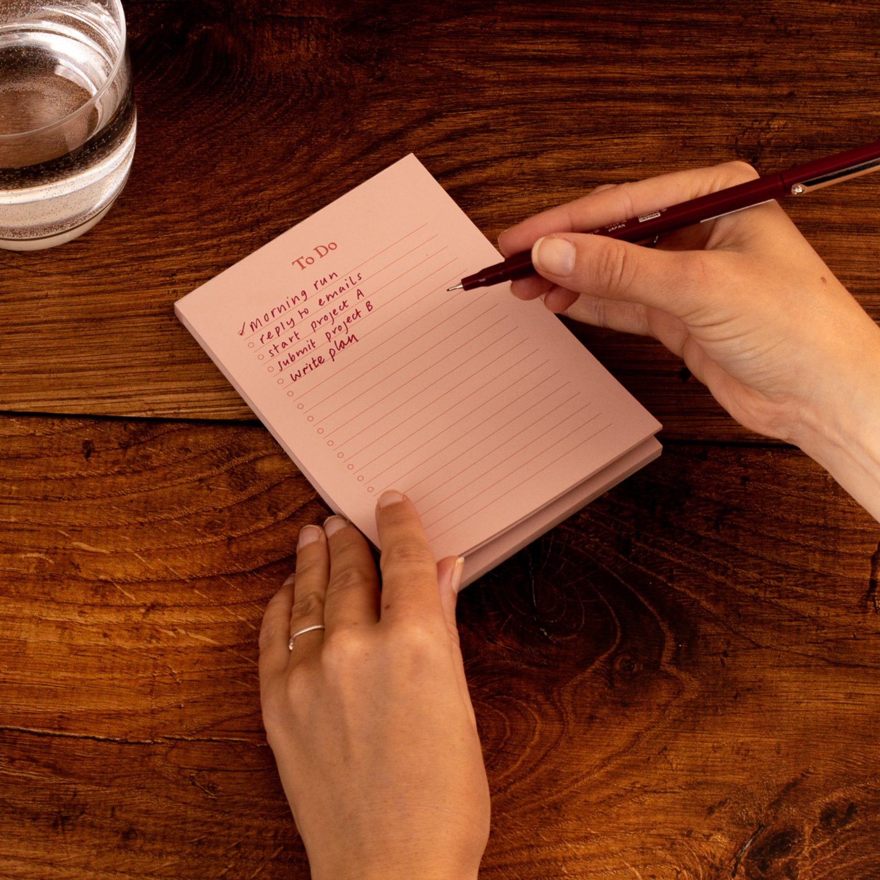 To Do List Block - Misty Pink