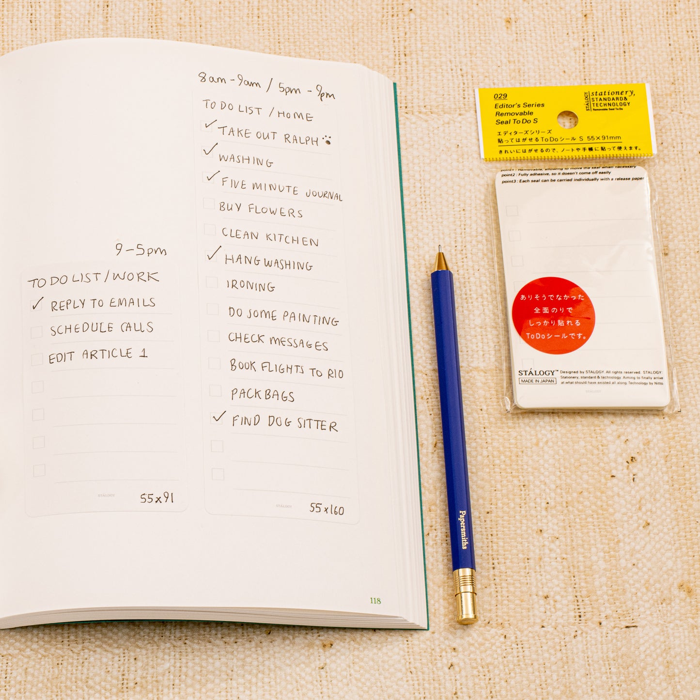 Editor’s Series Removable Seal To Do Small - 22 Sheets