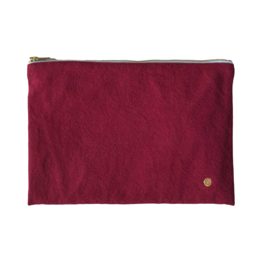 Large Accessories Pouch - Cherry Red