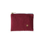 Red Pencil case with zip up design - made in Portugal. Water repellent. 