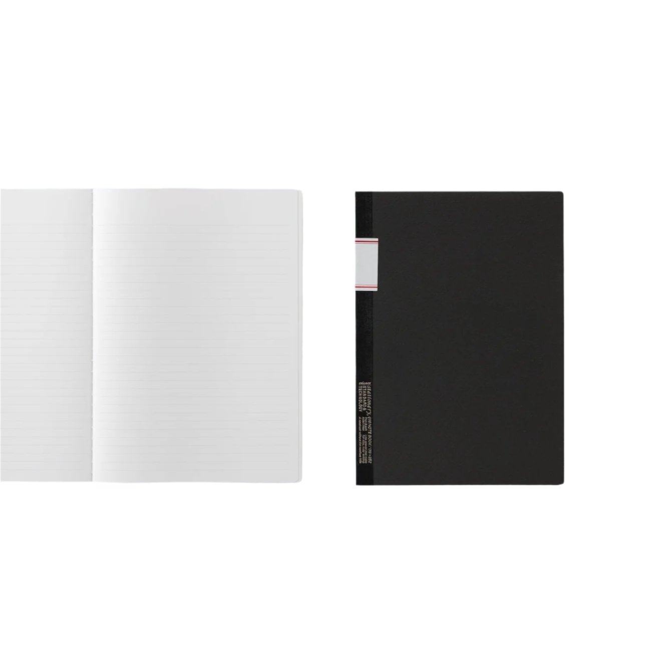 Vintage Notebook Ruled - Black