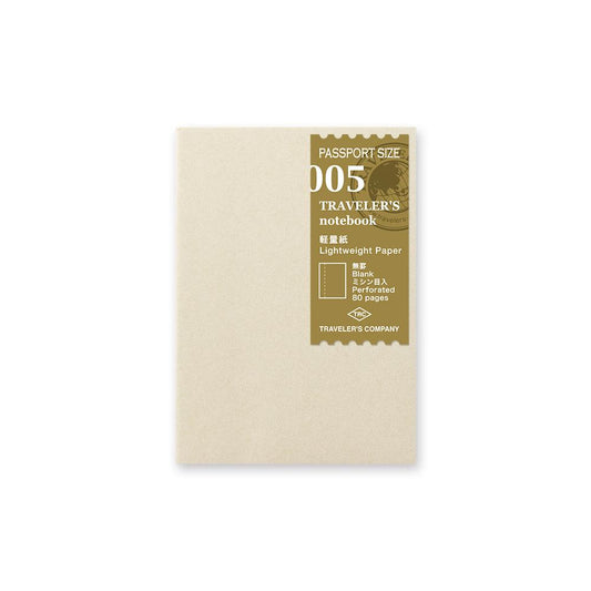 Passport Notebook Refill - Lightweight Paper